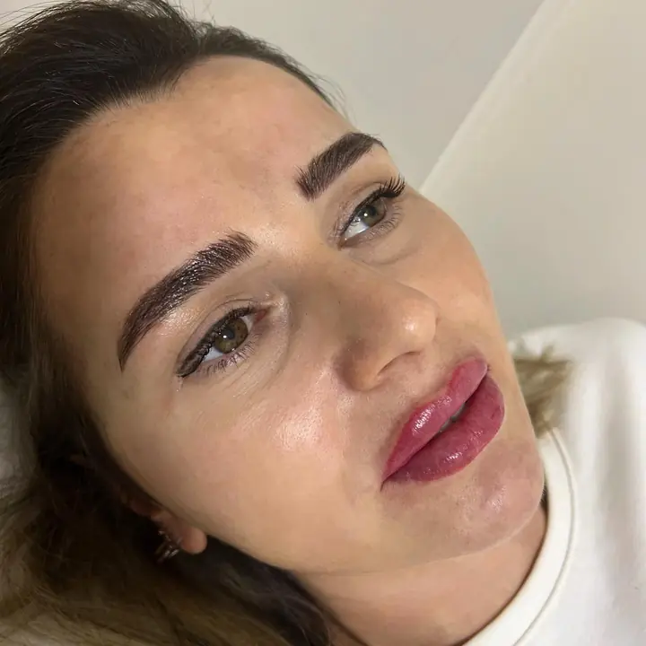Microblading ve dudak renklendirme - Dudak renklendirme sonucu, Aleyna Gülten
